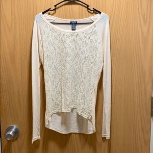 Lace front shirt